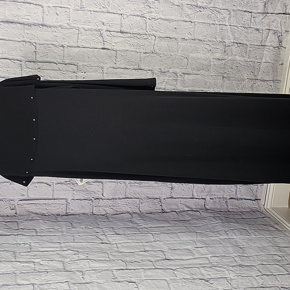 LENNY‎ NEW YORK Sequined Maxi Black Sweater Dress Large - Picture 9 of 12